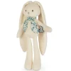 Lapinoo - peluche pantin lapin 25 cm crème