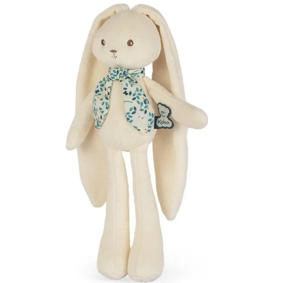 Lapinoo - peluche pantin lapin 25 cm crème
