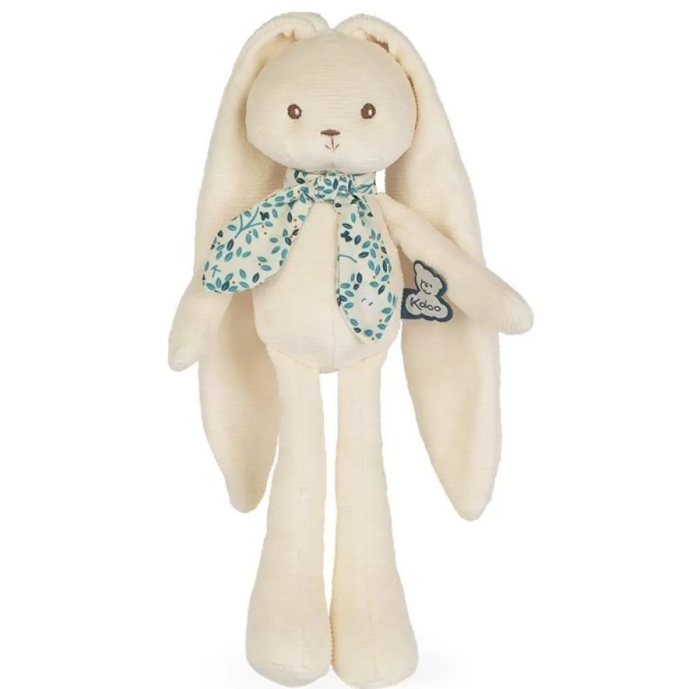 Lapinoo - peluche pantin lapin 25 cm crème