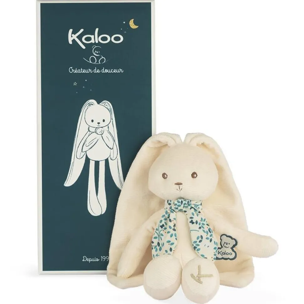 Lapinoo - peluche pantin lapin 25 cm crème