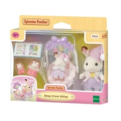 Le coucher des sœurs lapin chocolat Sylvanian families 5806