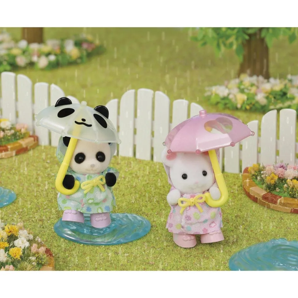 Le duo des bébés en habits de pluie Sylvanian Families 5748
