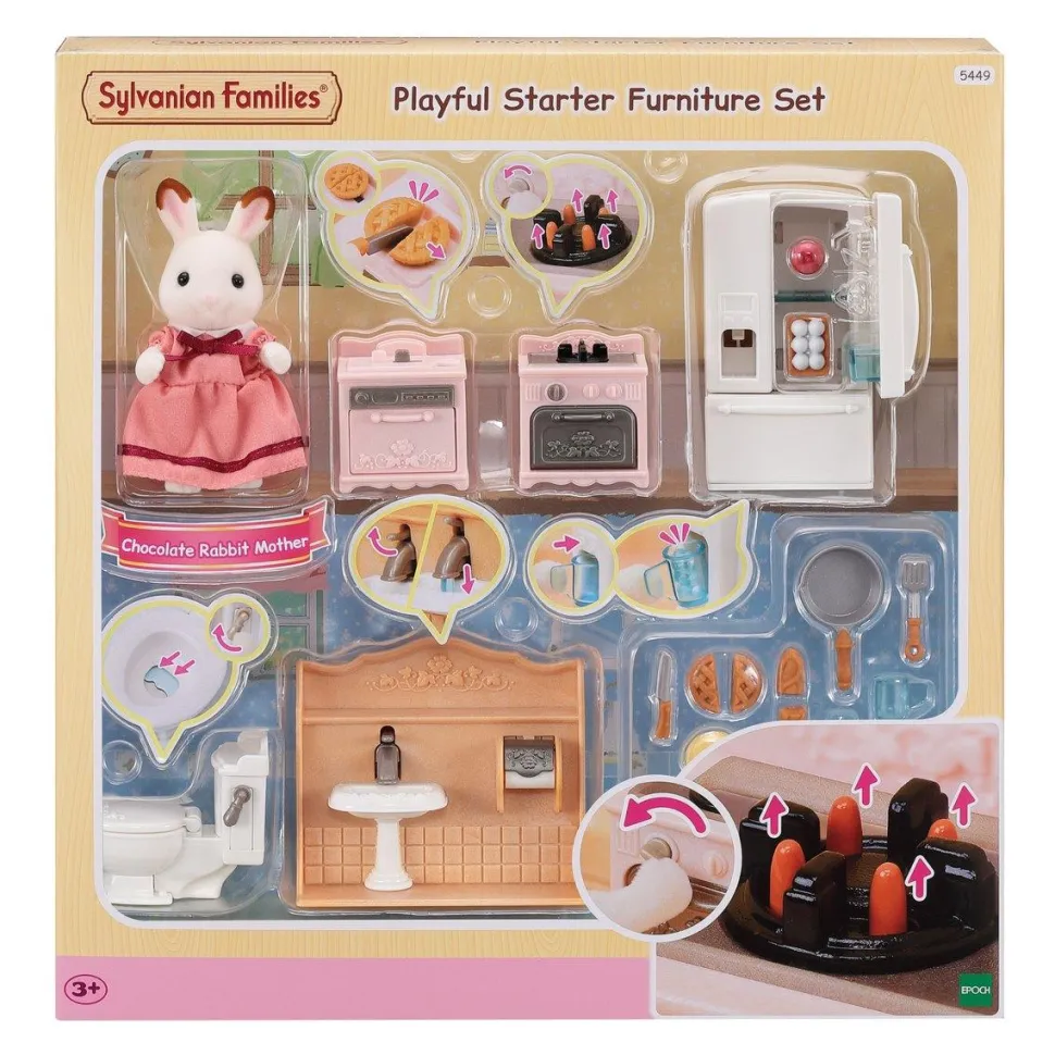 Le set d'ameublement cosy cottage et maman - Sylvanian Families 5449