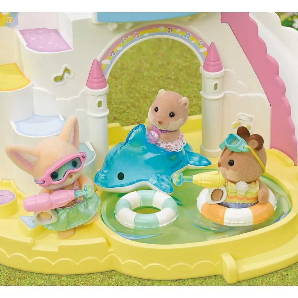Le trio des bébés à la piscine Sylvanian Families 5749