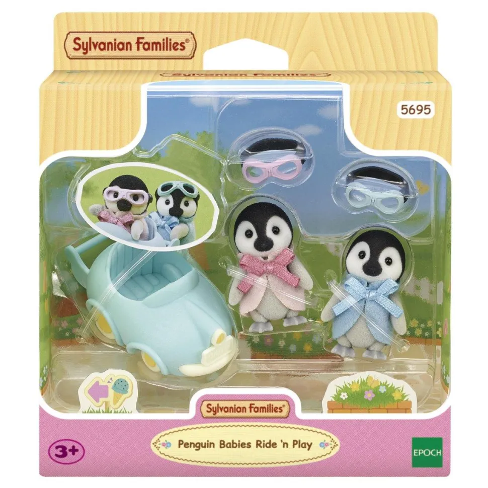 Les jumeaux pingouin et leur voiture - Sylvanian Families 5695
