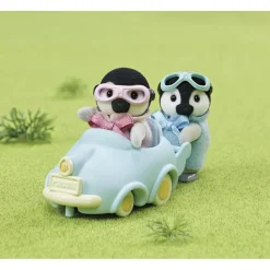 Les jumeaux pingouin et leur voiture - Sylvanian Families 5695