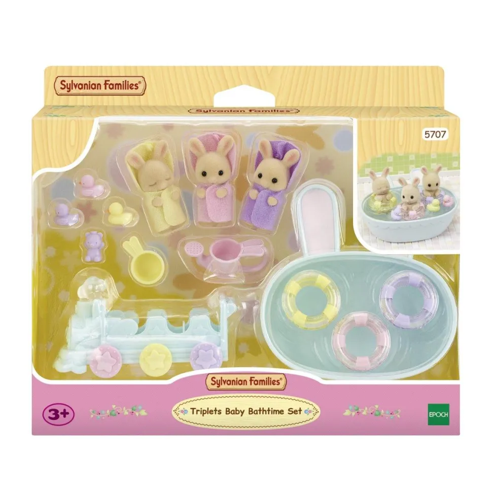 Les triplés lapin crème et accessoires - Sylvanian Families 5707