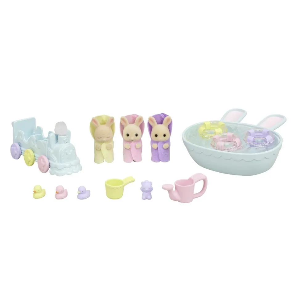 Les triplés lapin crème et accessoires - Sylvanian Families 5707
