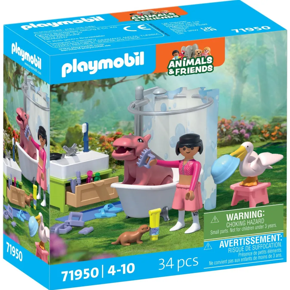 L'heure du bain des animaux PLAYMOBIL Animals & Friends 71950