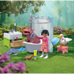 L'heure du bain des animaux PLAYMOBIL Animals & Friends 71950