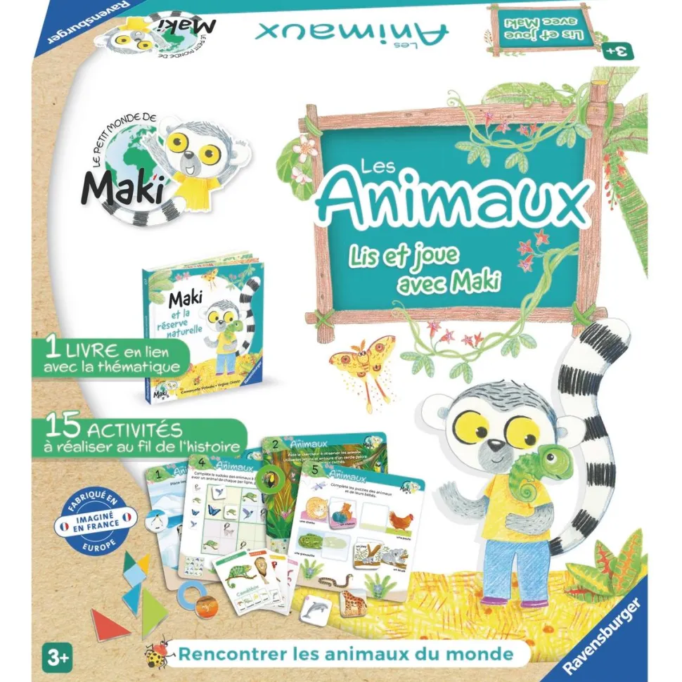 Lis et joue avec Maki - Les animaux du monde