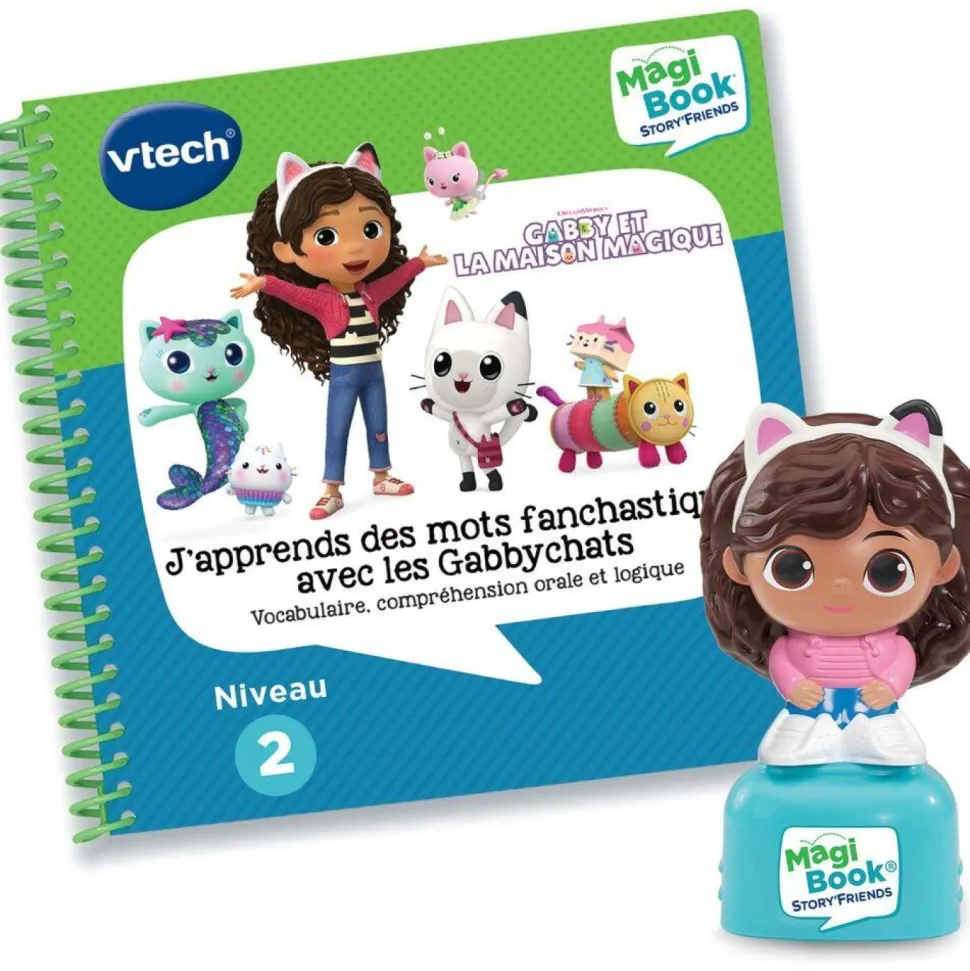 Livre éducatif Magibook J'apprends des mots fantastiques avec les Gabbychats - Gabby et la maison magique