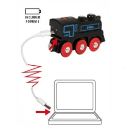 Locomotive rechargeable avec mini câble USB