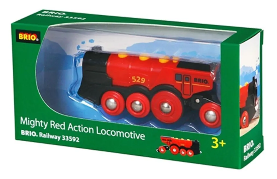 Locomotive rouge à pile