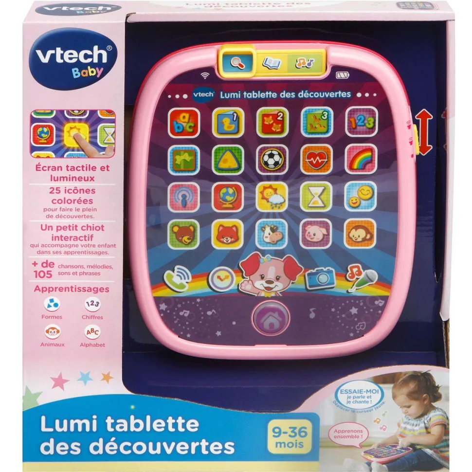 Lumi tablette des découvertes rose