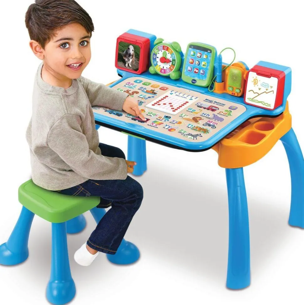 Magi bureau interactif et musical 6 en 1 bleu