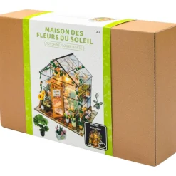 Maison des fleurs du soleil - maison miniature à construire