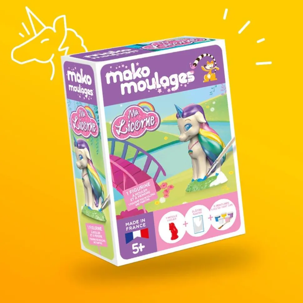 Mako moulage Licorne arc-en-ciel