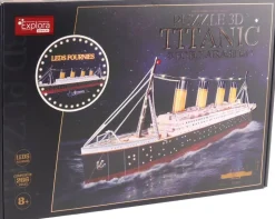 Maquette 3D Explora 266 pièces Titanic ave éclairage LED