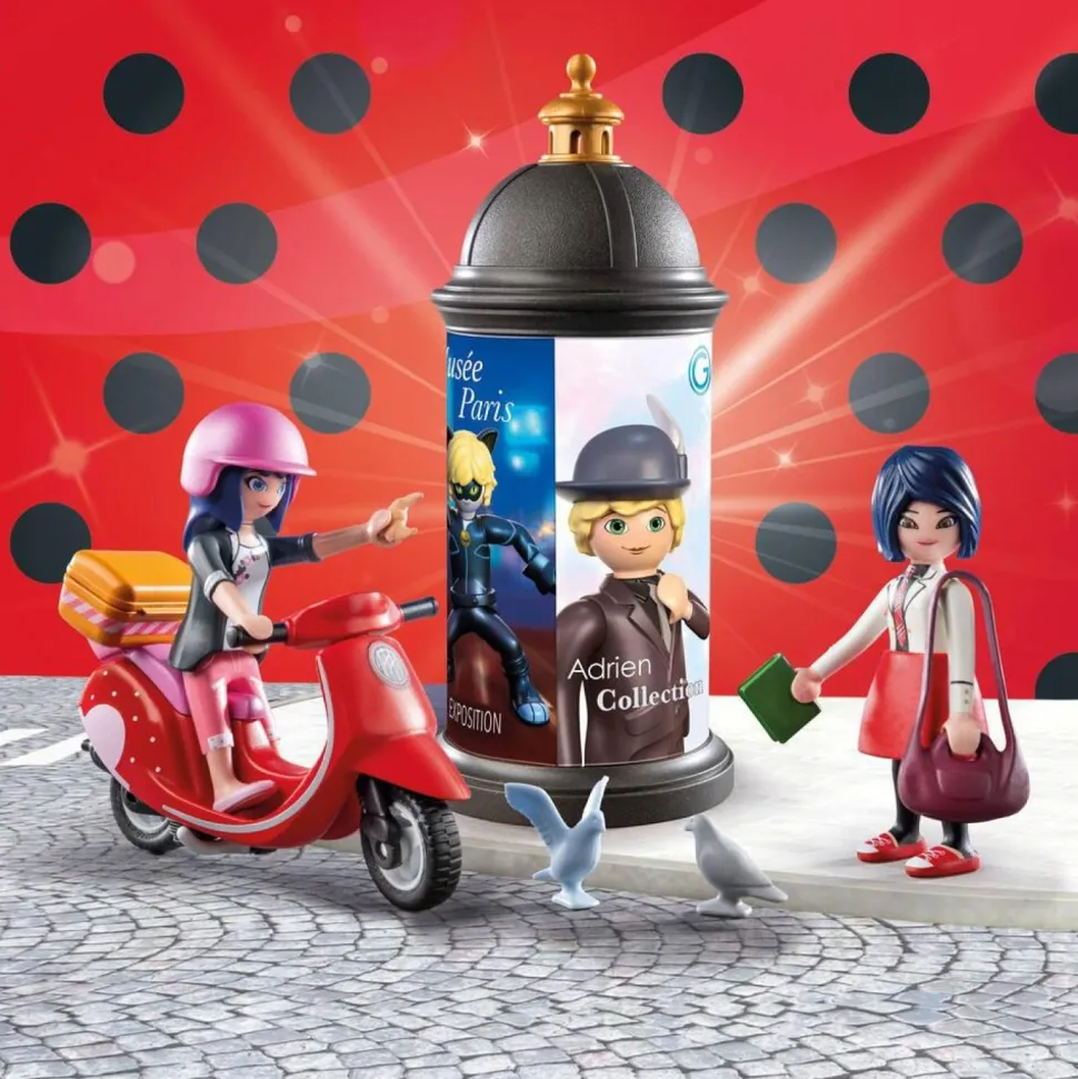 Marinette à scooter et Kagami - Playmobil Miraculous 71864