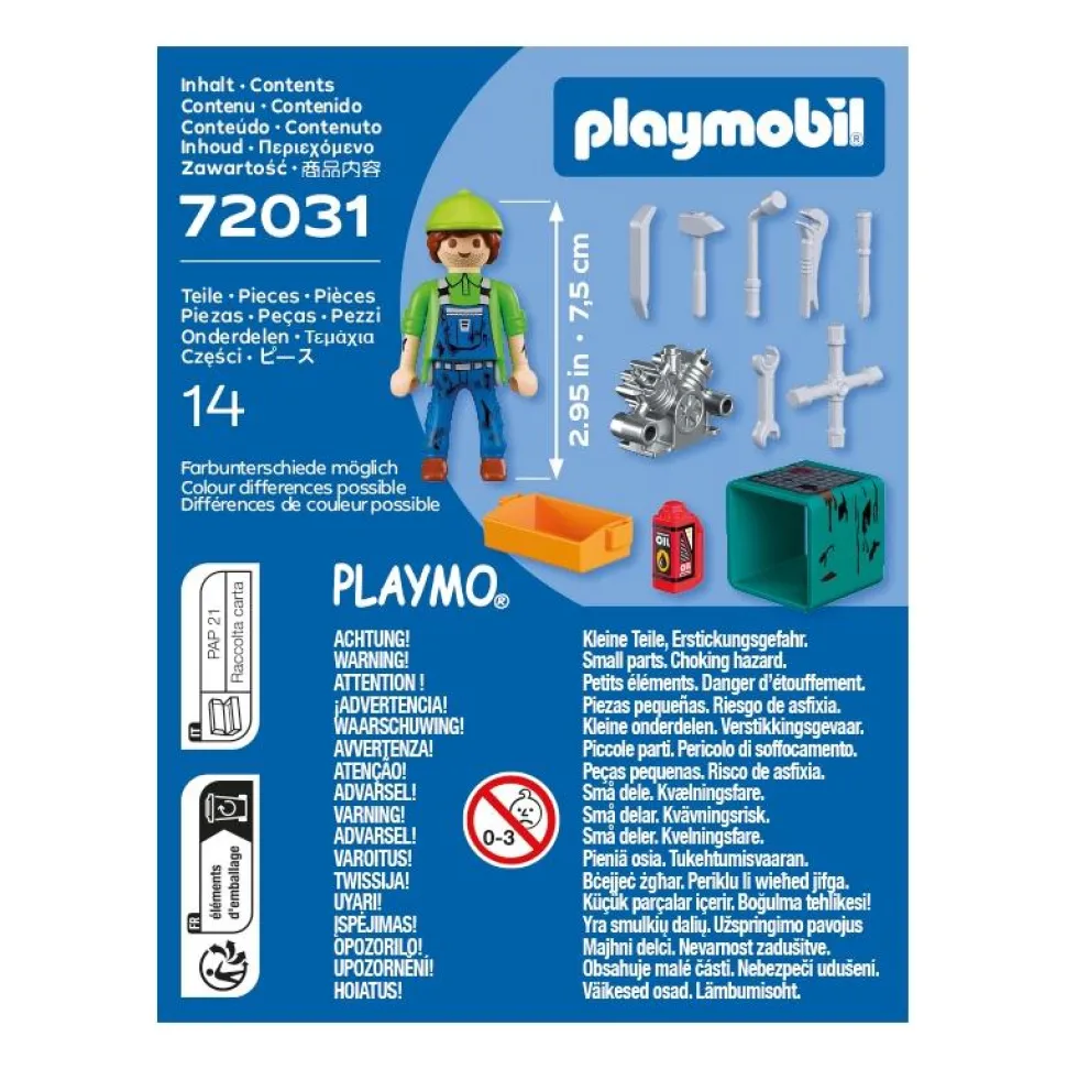 Mécanicien & outils Playmobil Spécial Plus 72031