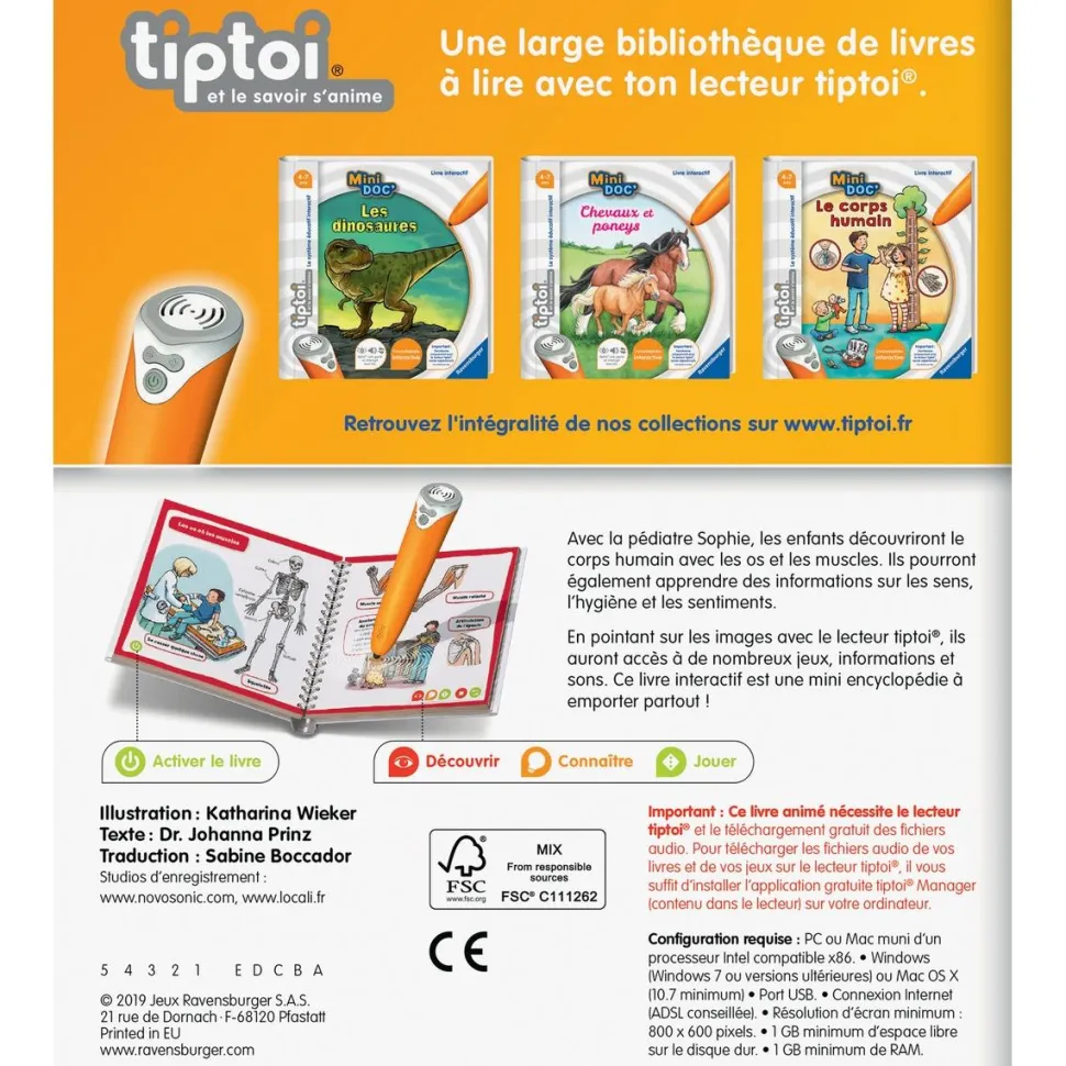 Mini Doc Tiptoi - Découvrir Le Corps Humain
