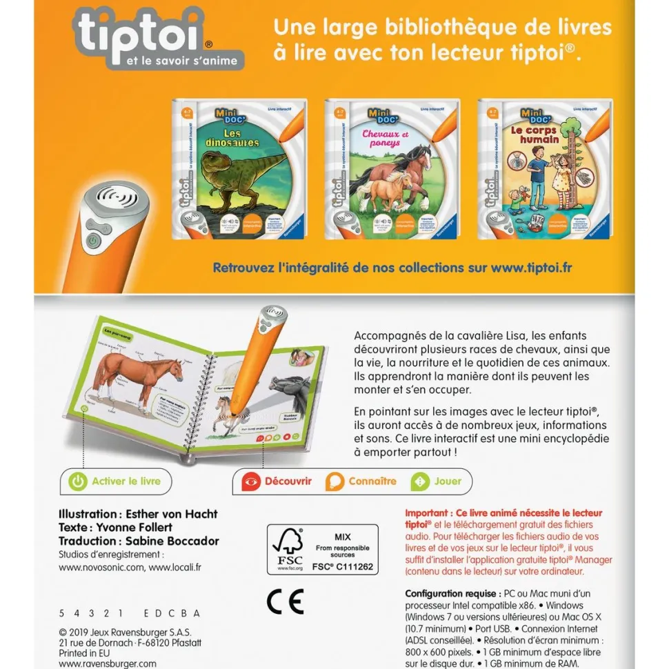 Mini doc Tiptoi chevaux et poneys