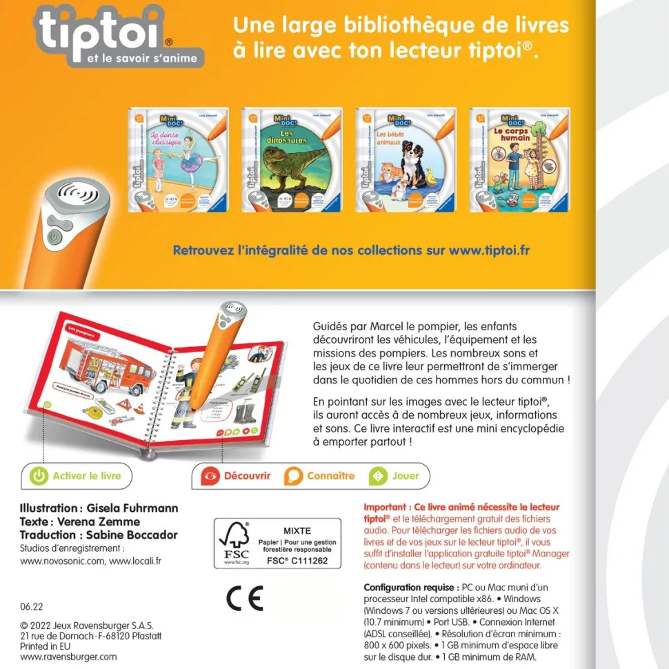 Mini doc Tiptoi les pompiers