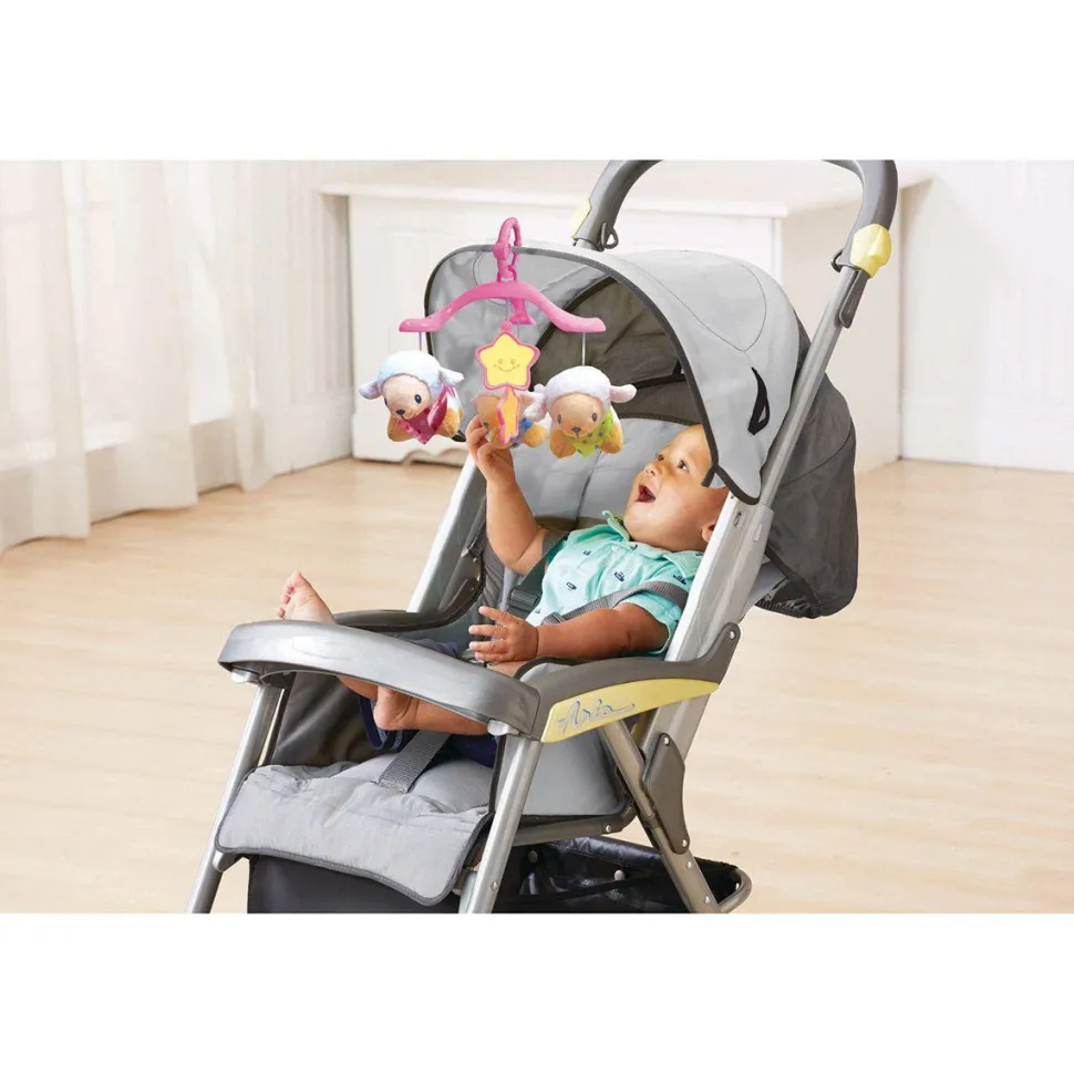 Mobile Lumi compte-moutons rose