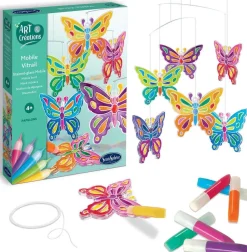 Mobile Vitrail Papillons - Création D'art