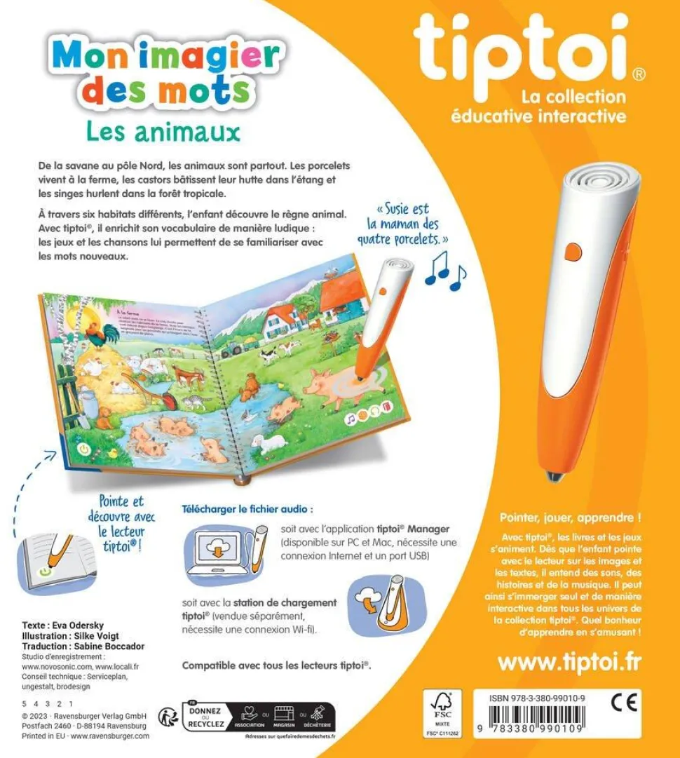 Mon imagier des mots Tip Toi - Les animaux