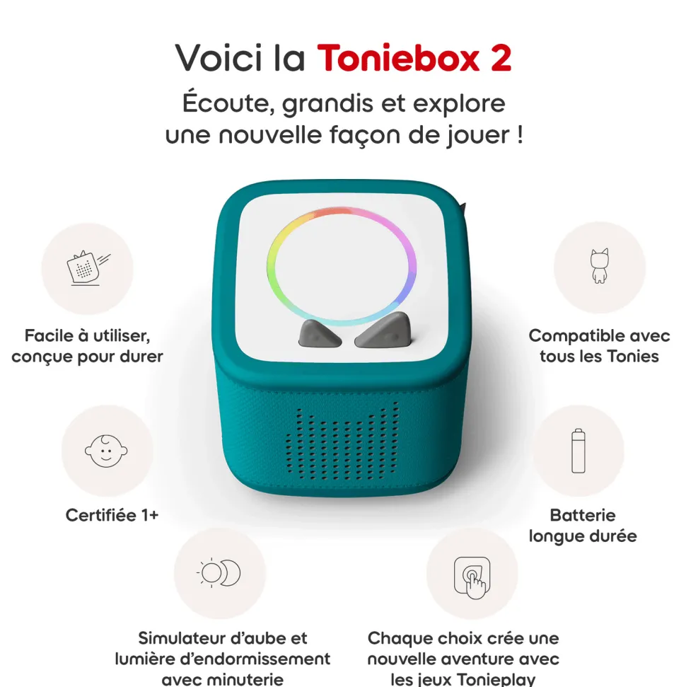 Mon premier coffret Toniebox 2 vert océan