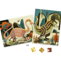 Mosaïques De Dinosaures Djeco