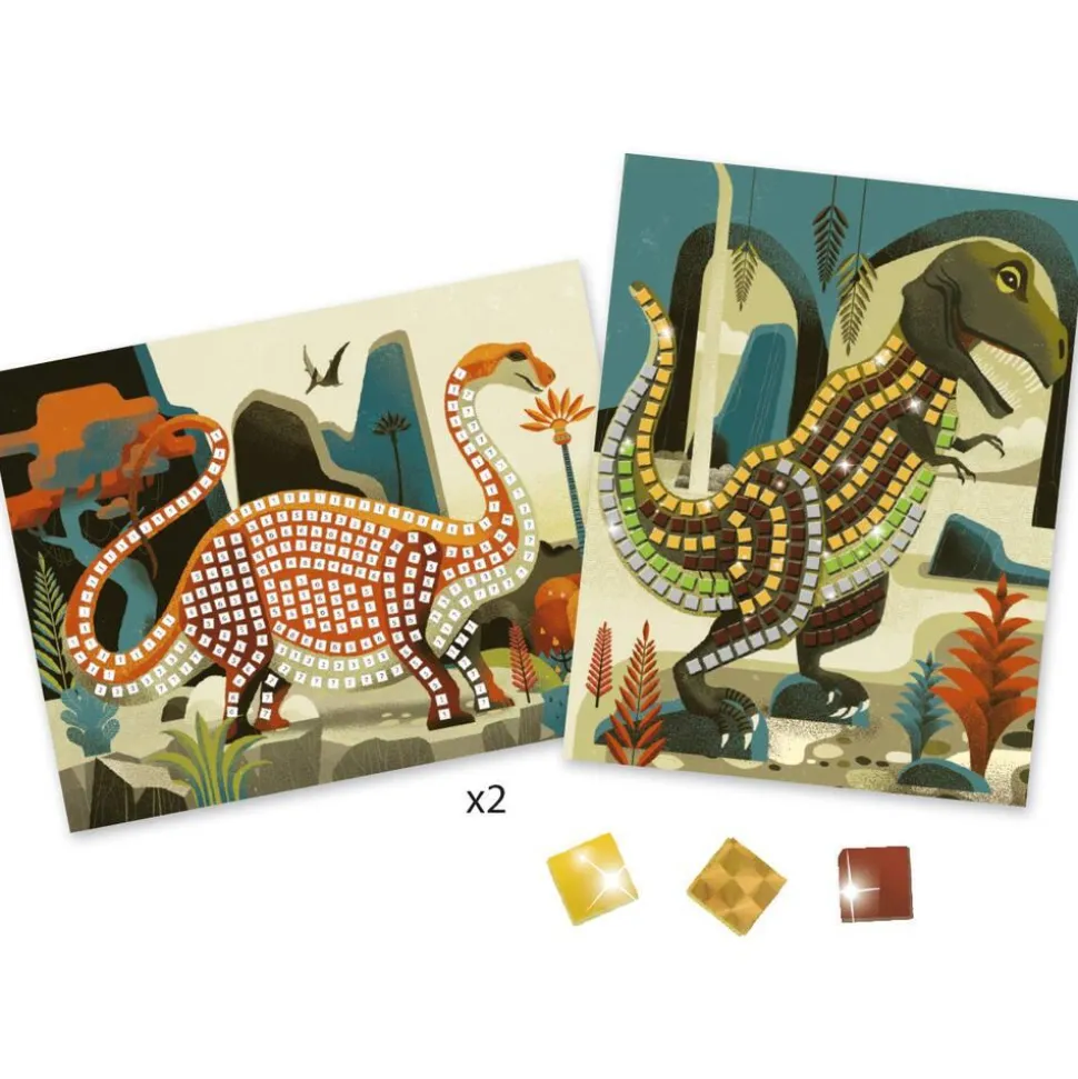 Mosaïques De Dinosaures Djeco
