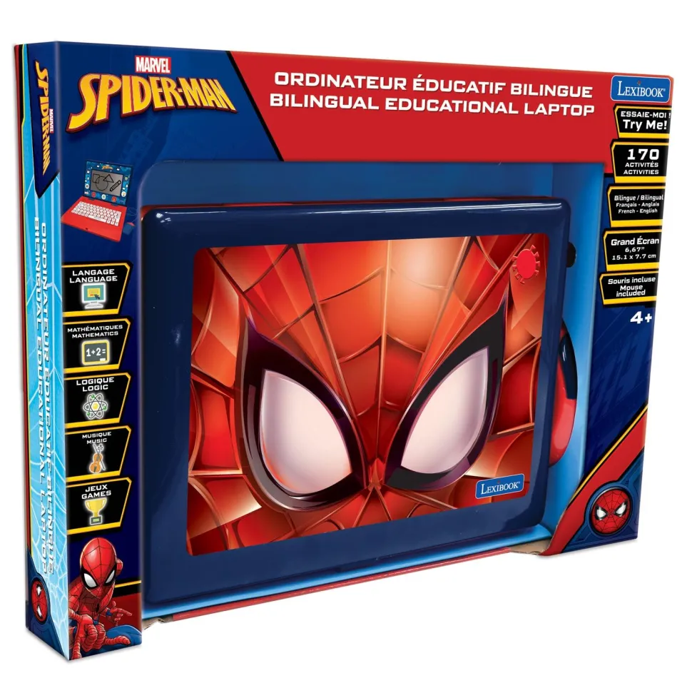 Ordinateur éducatif bilingue 170 activités - Spider Man