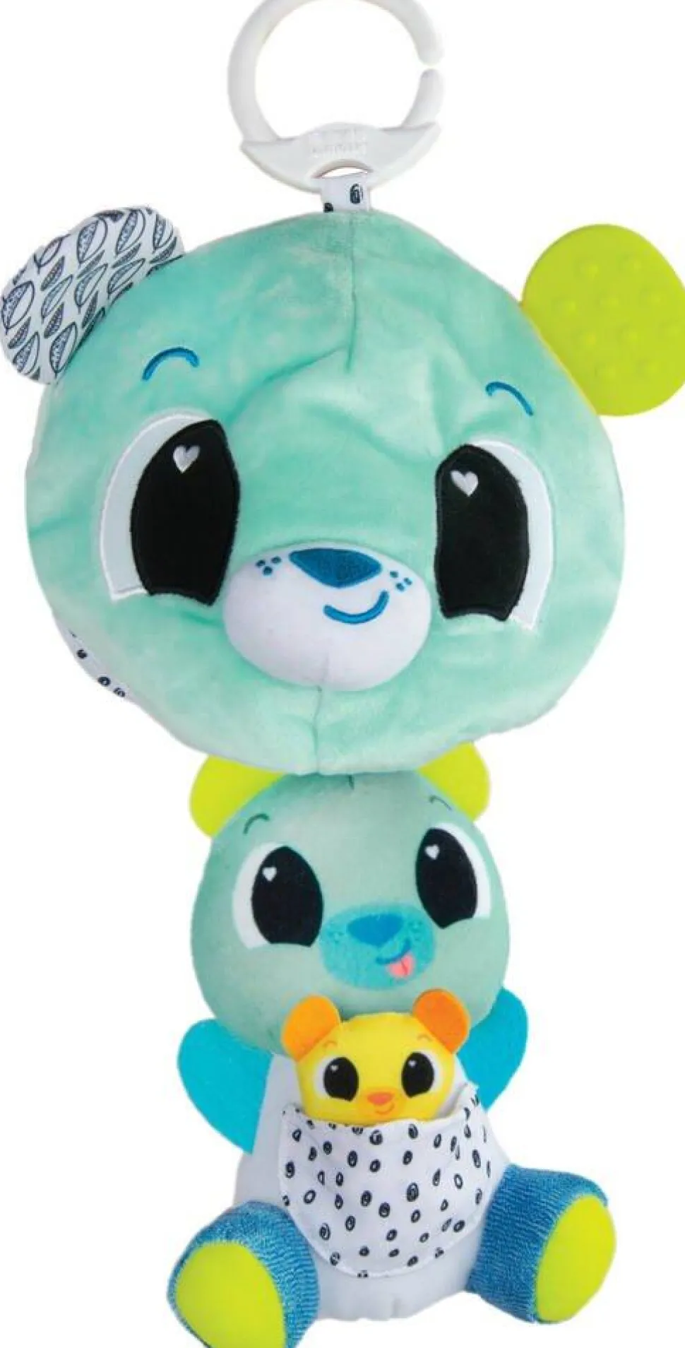 Ourson Surprise 3-en-1 Avec Anneau De Dentition Et Clip & Go