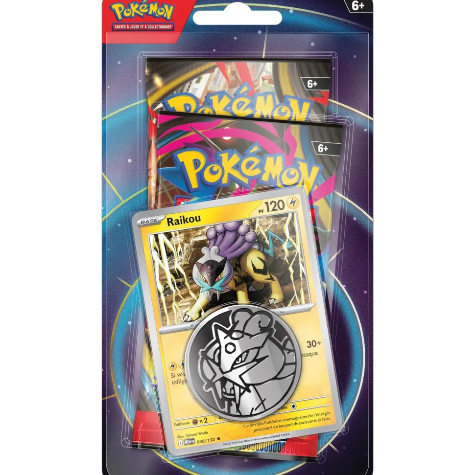 Pack 2 boosters Pokemon Janvier 2026 avec carte promo Raikoo