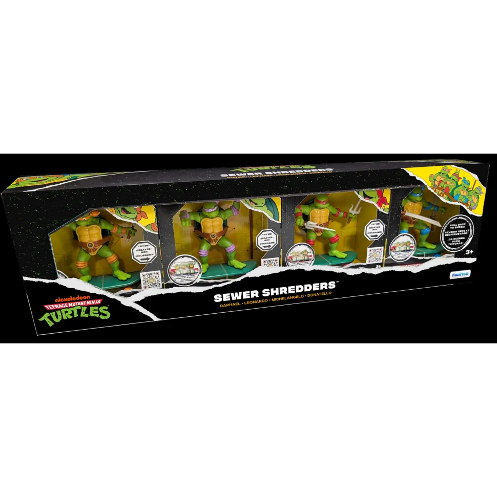 Pack 4 figurines Tortues Ninja Combattants des égouts