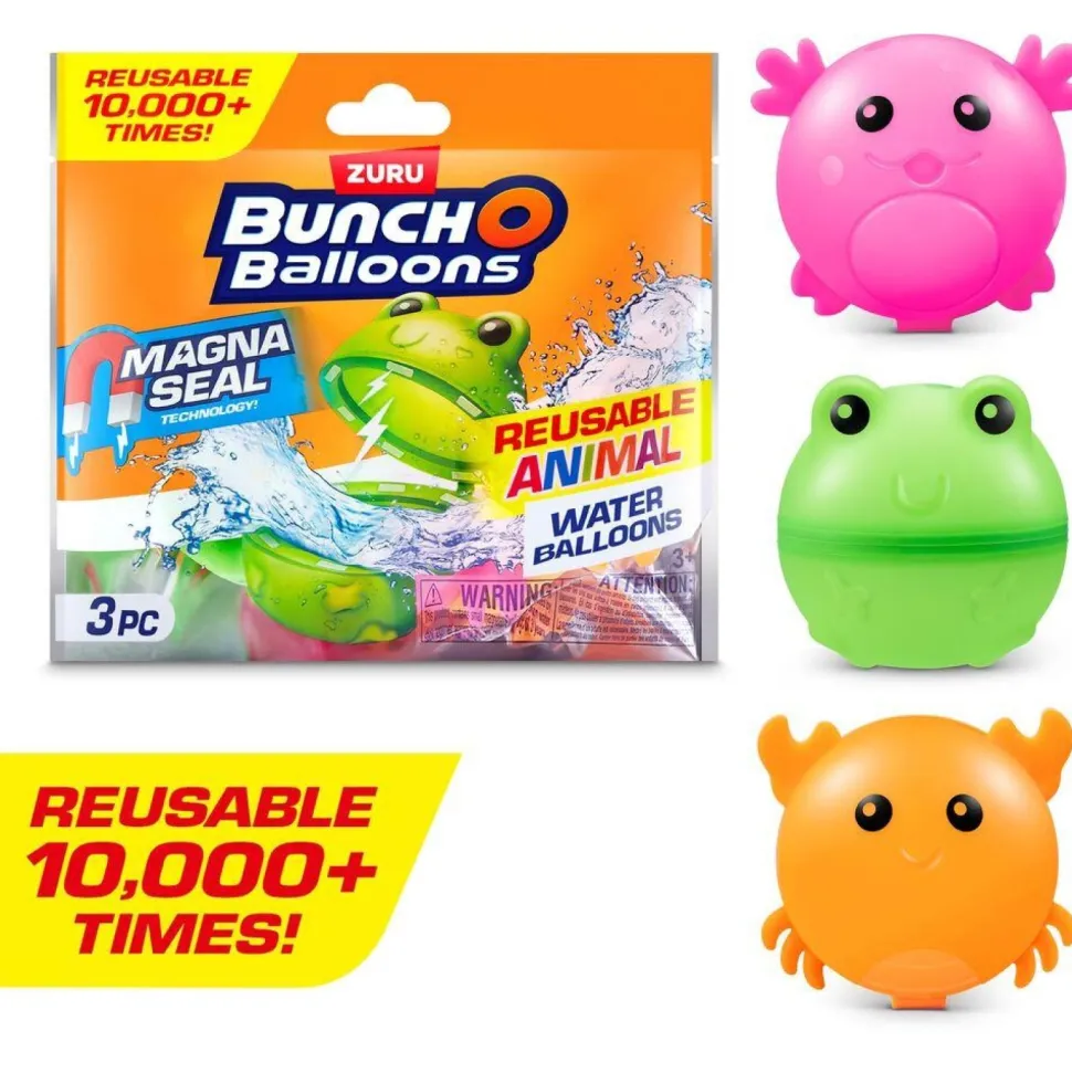 Pack de 3 bombes à eaux animaux - Bunch o balloons