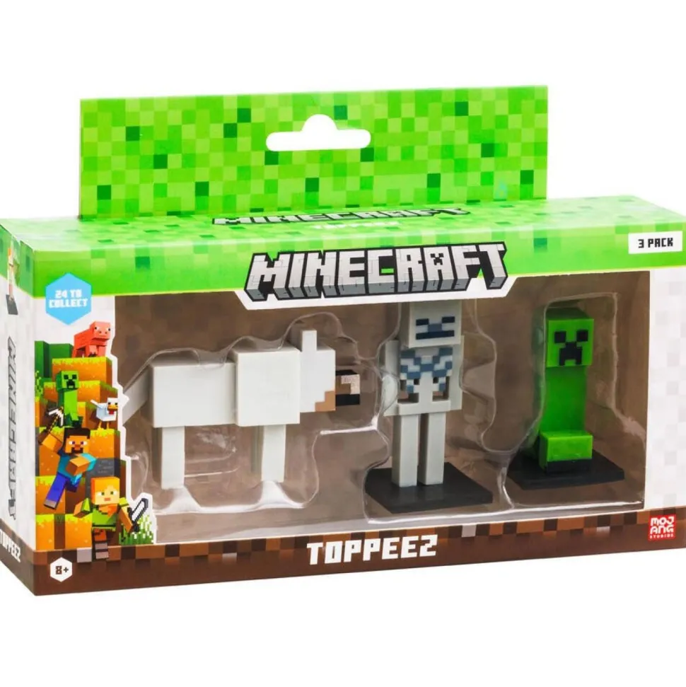 Pack de 3 figurines Minecraft 6cm