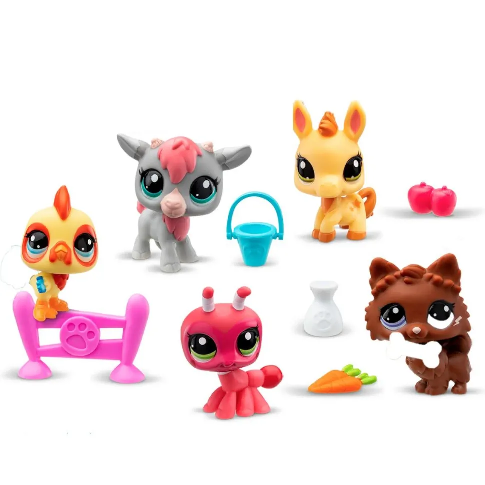Pack de 5 Pets thème ferme Little Petshop