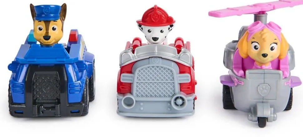 Pack De 3 Véhicules En Friction Pawpatrol