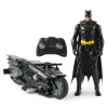 Pack figurine Batman 30 cm et moto Batcycle radiocommandée