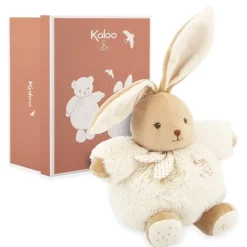 Patapouf doudou lapin crème 17cm