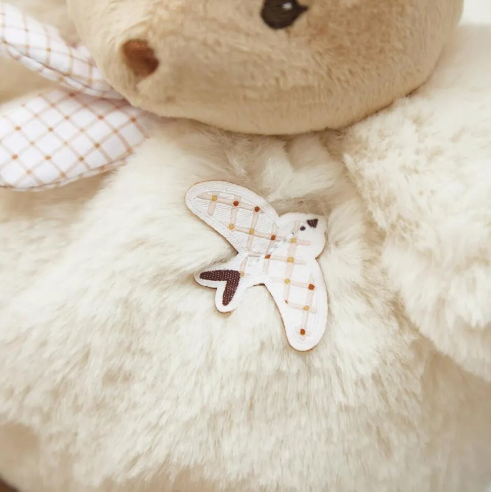 Patapouf doudou lapin crème 17cm