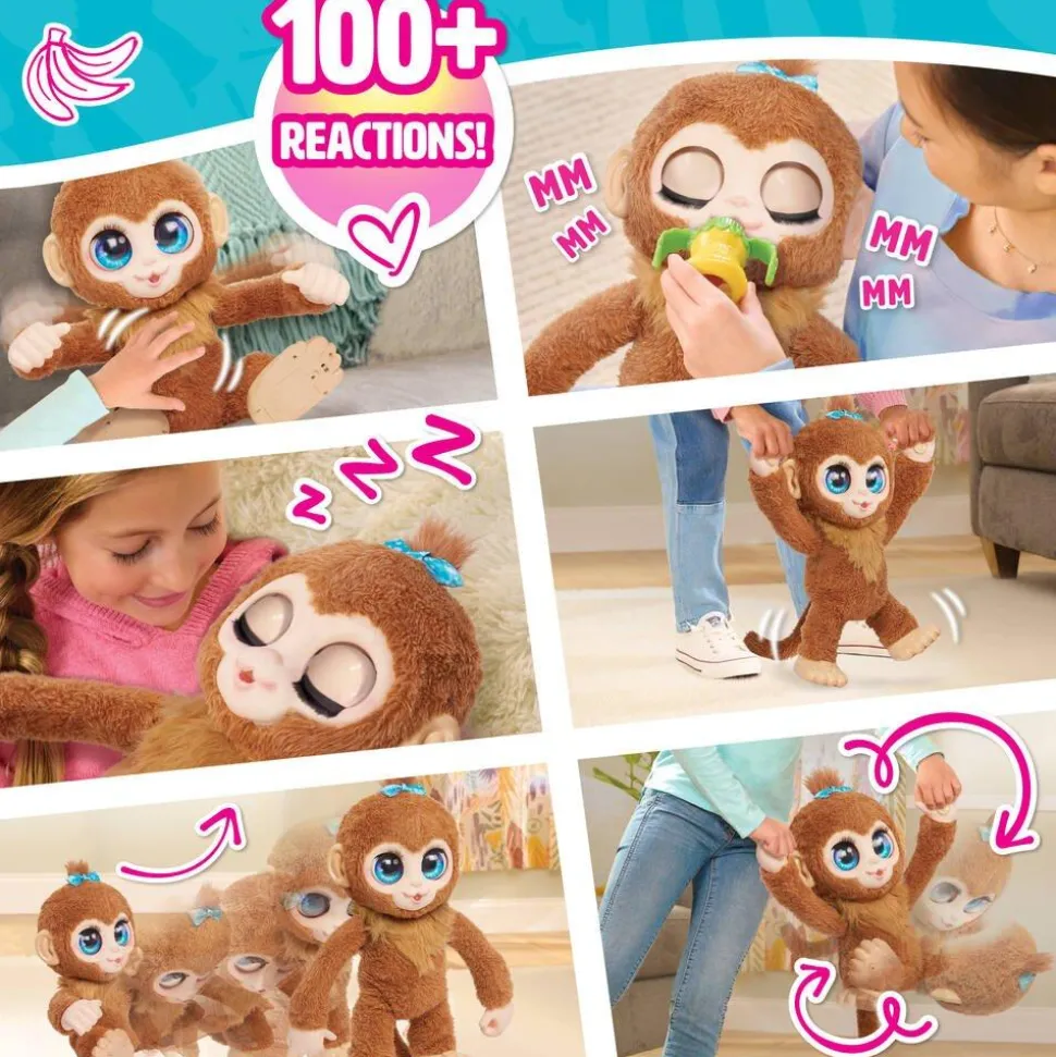Peluche intéractive Peanut le singe - Furreal