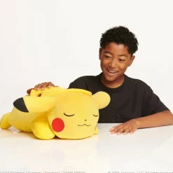 Peluche Pikachu qui dort - Pokémon 45 cm