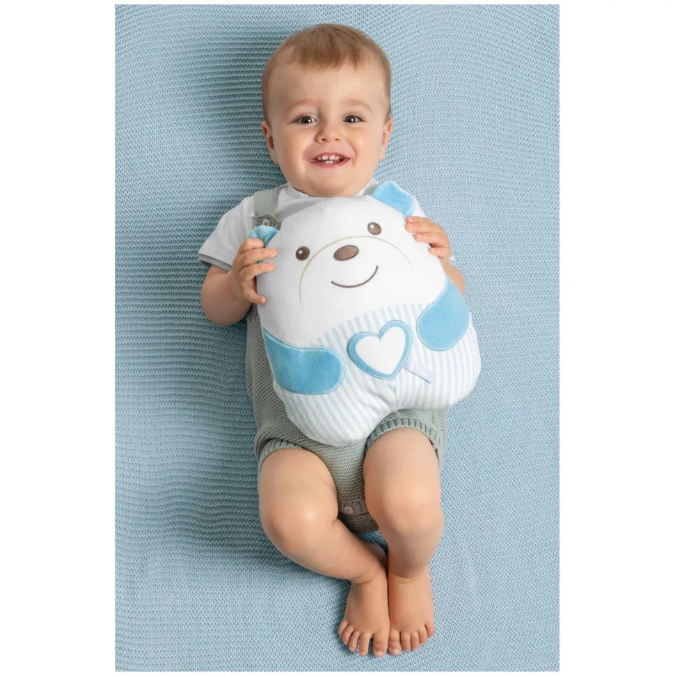 Peluche tendre ourson bleu