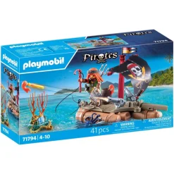 Pirate avec radeau flottant et trésor PLAYMOBIL Pirates 71794