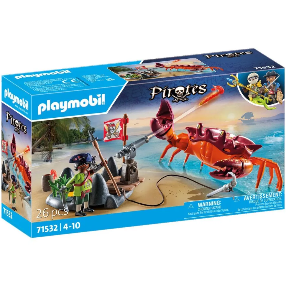 Pirate et crabe géant Playmobil Pirates 71532